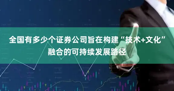 全国有多少个证券公司旨在构建“技术+文化”融合的可持续发展路径